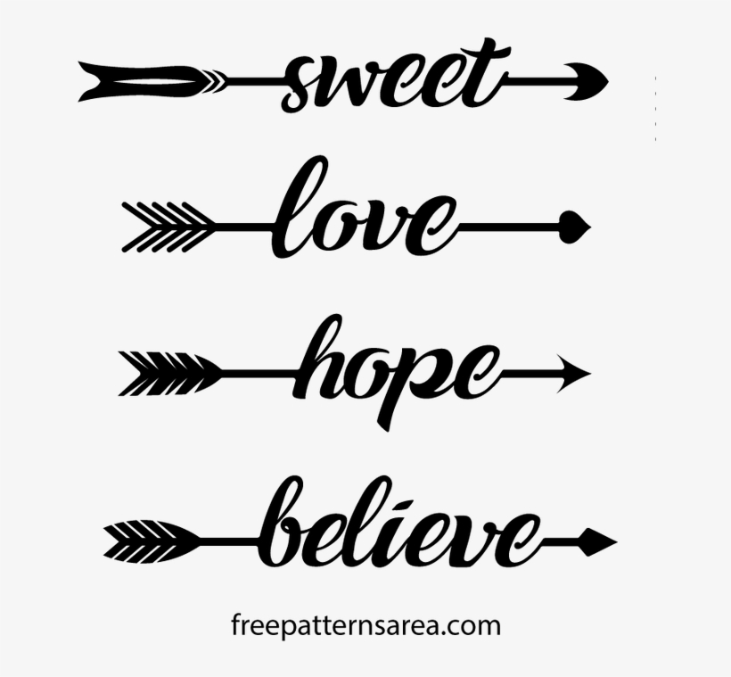 Arrow Silhouette Vector Art Stencil Cut Files - Vector Graphics, transparent png