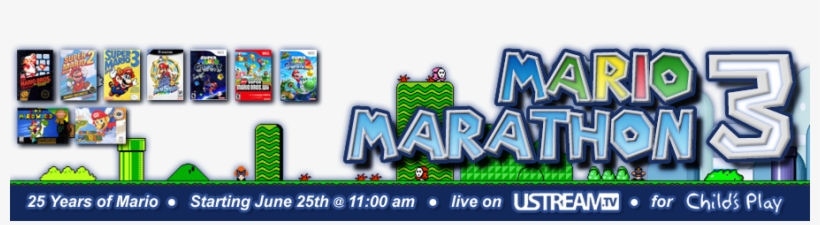 Mario Marathon Header - Mario Series, transparent png
