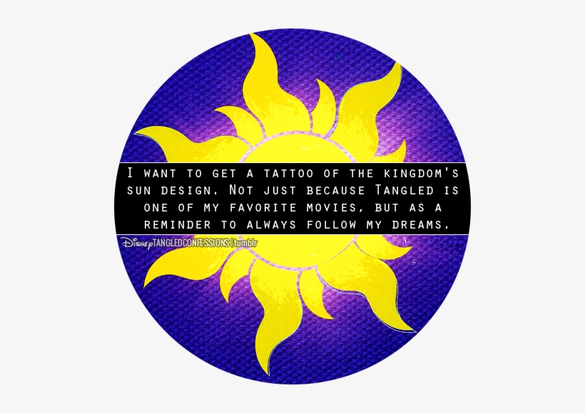 "i Want To Get A Tattoo Of The Kingdoms Sun Design - Disney Tangled, transparent png
