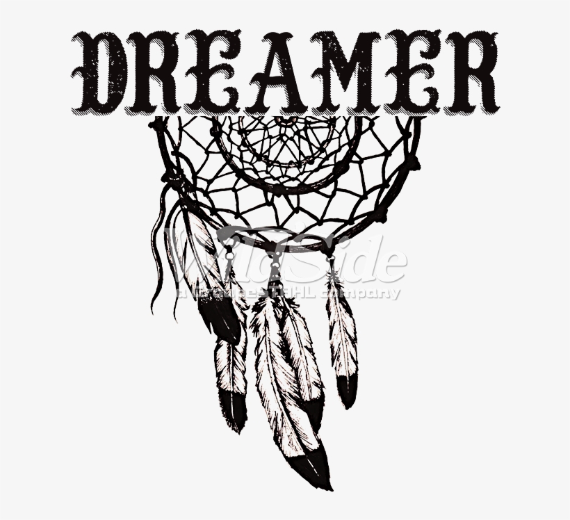 Dreamer With Dream Catcher - Dream Catcher Drawing Png, transparent png