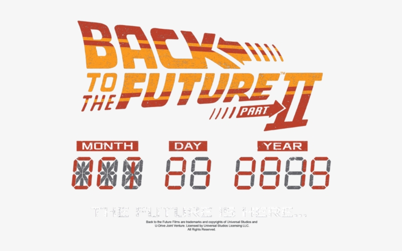 Back To The Future Ii Future Is Here Juniors V Neck - Back To The Future Slouchy V-neck Back To The Future, transparent png