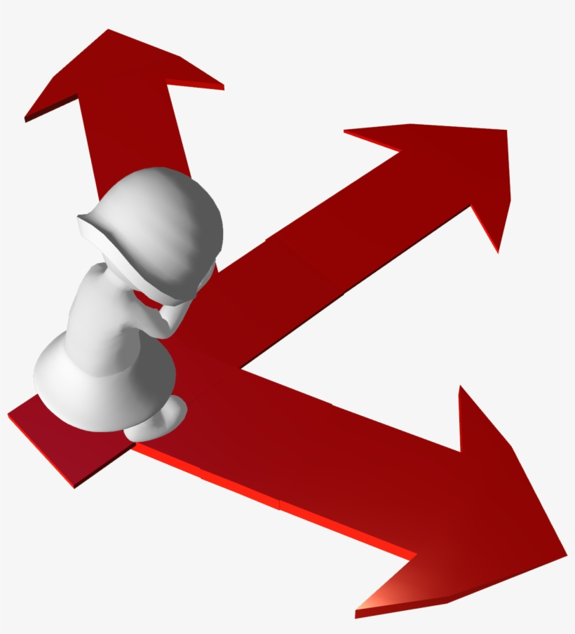 3d Women Arrow 01 - Toma De Decision Png, transparent png