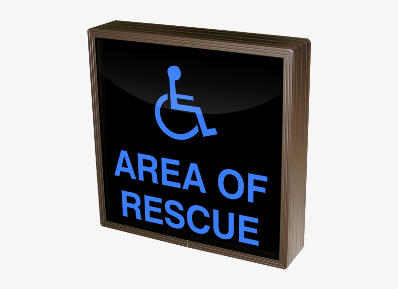 Area Of Rescue W/handicap Symbol - Do Not Use Elevator Signs, transparent png
