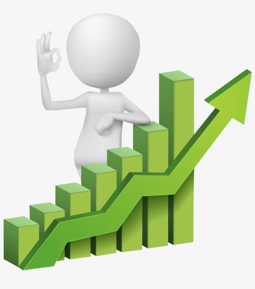 3d People With Bar Chart - 3d Bar Chart Png, transparent png