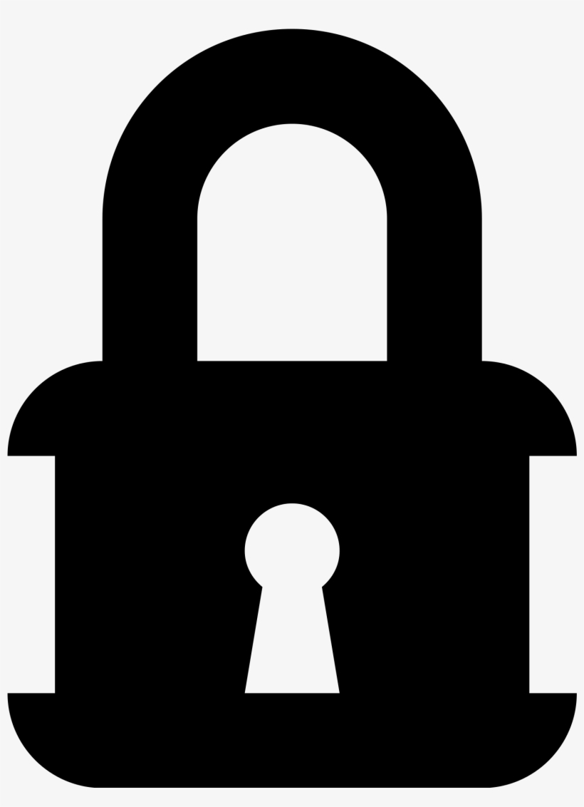 Vector Lock Keyhole - Black Lock Icon Png, transparent png