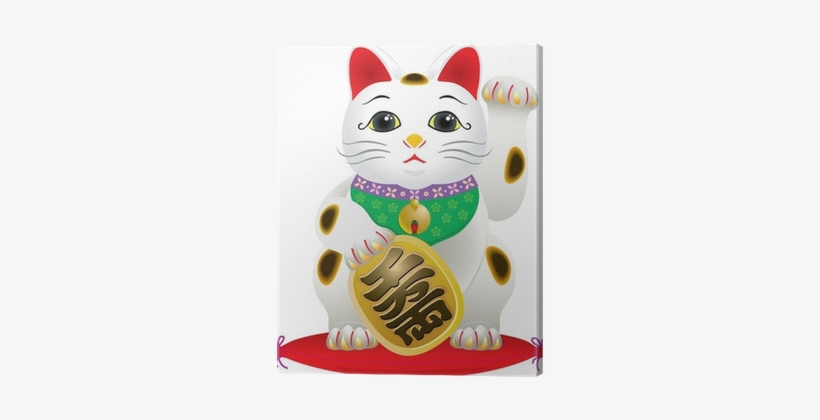 Japanese Classic Lucky Cat Canvas Print • Pixers® • - Things That Symbolizes Japan, transparent png