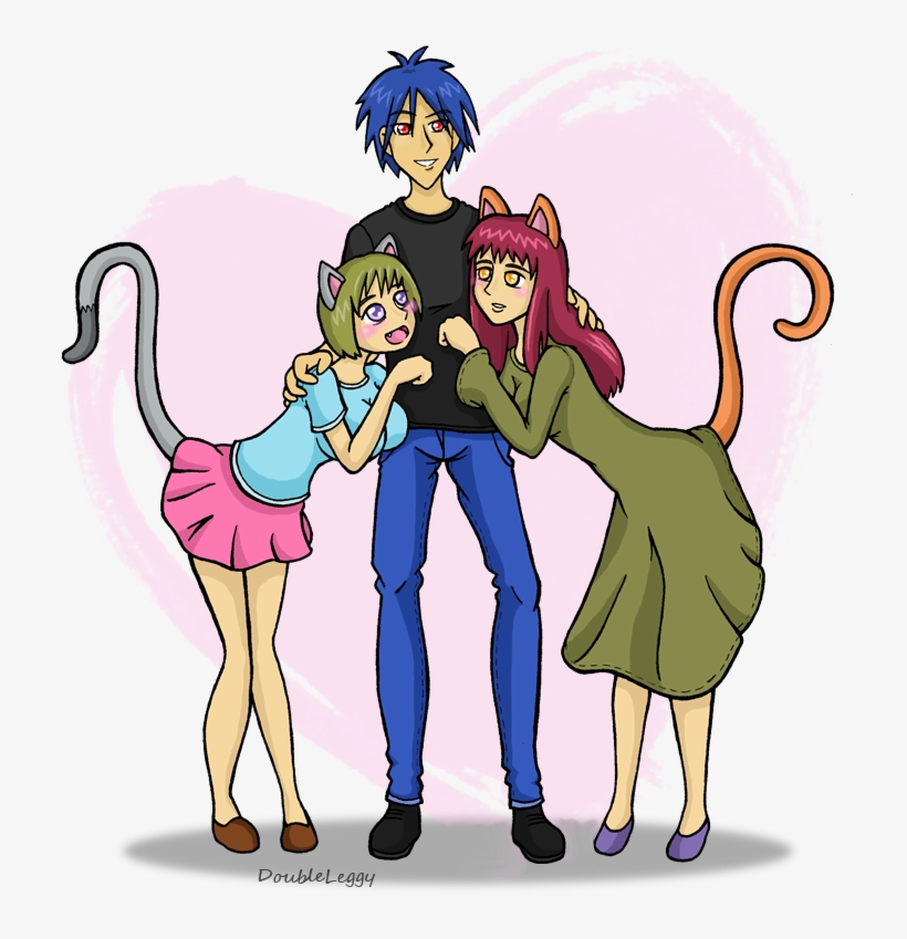 Doubleleggy Fanimecon Mammal Vertebrate Cartoon Fictional - Koneko Chan Nyan Neko Sugar Girls, transparent png