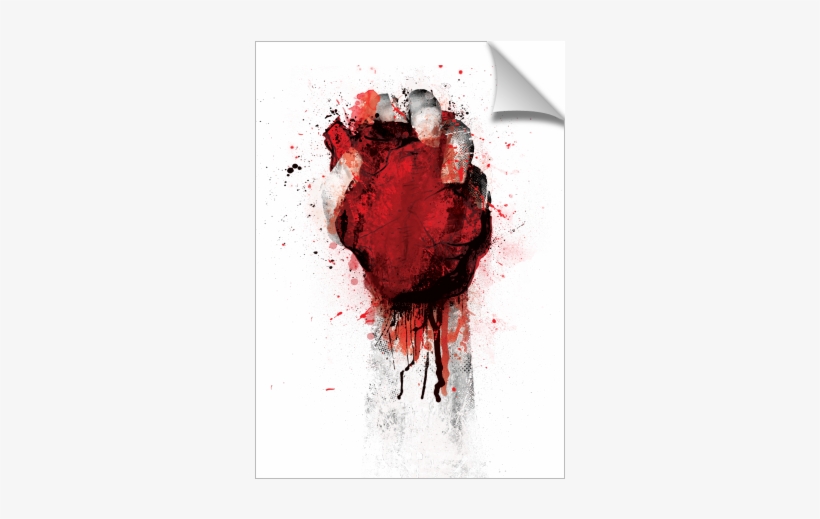 Heart In Fist Bleeding - Gallery-wrapped Canvas Art Print 10 X 16 Entitled Oh,, transparent png