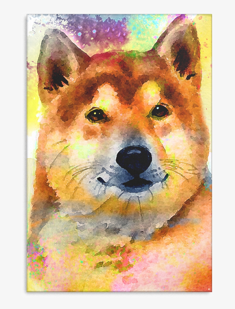 Shiba Inu Canvas P009 - Dog, transparent png