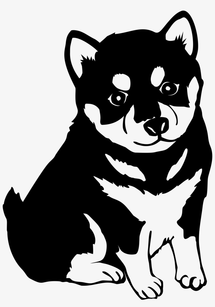 This Free Icons Png Design Of Shiba Inu Dog Silhouette, transparent png