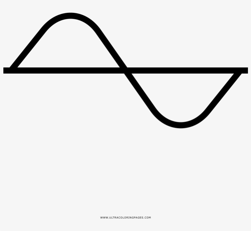 Sine Wave Coloring Page - Onda Senoidal Png, transparent png