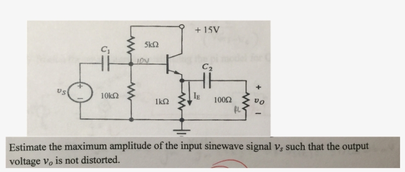 15v 10 Kq E 1000 Estimate The Maximum Amplitude Of - Diagram, transparent png