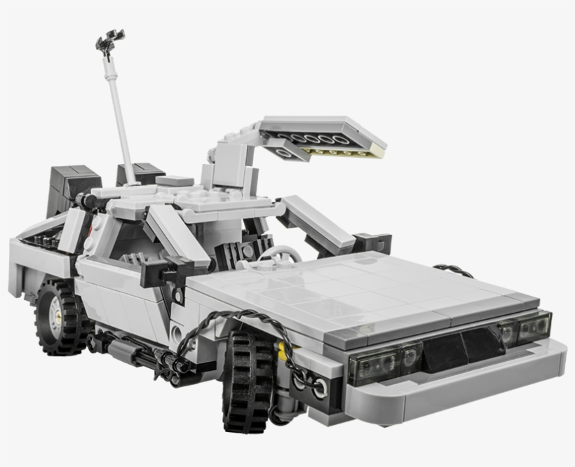 Lego Delorean Time Machine, transparent png