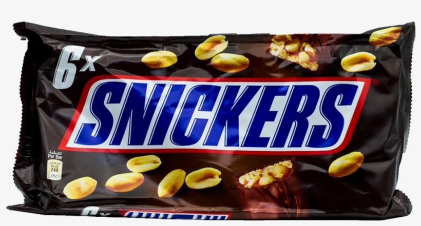 Snickers Chocolate 6 Pack 300 Gm - Snickers Fun Size 10.59 Oz, transparent png