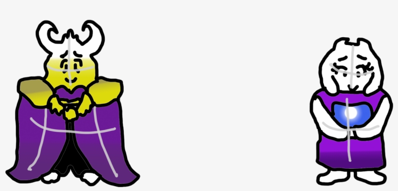 Asgore And Toriel - Cartoon, transparent png