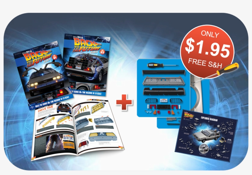 Delorean Video Library - バックトゥザフューチャー デロリアン 2017年 7/18号 [雑誌], transparent png
