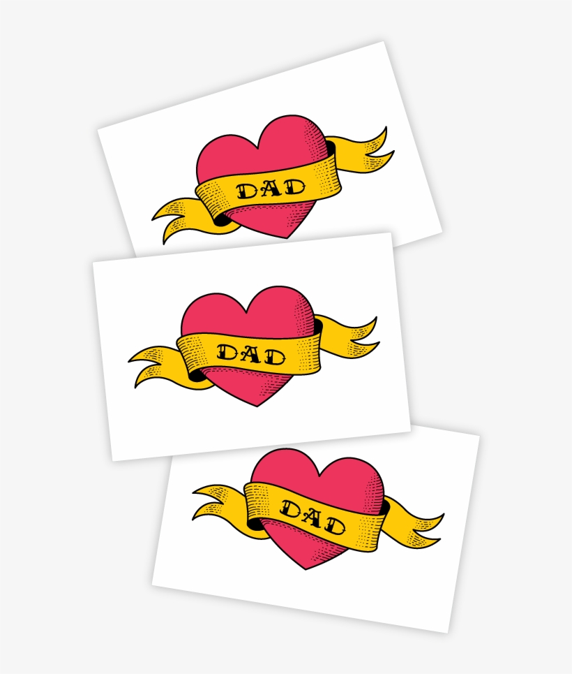 Love Dad - Tattoo, transparent png
