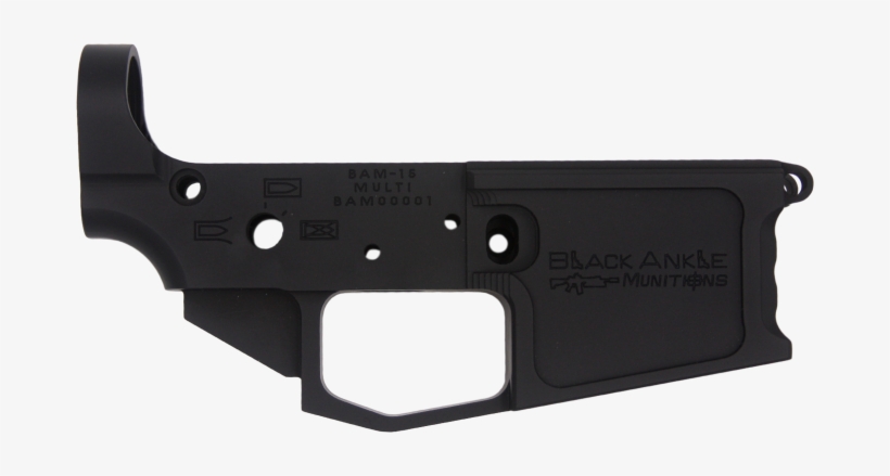 Black Ankle Munitions Bam 15 Stripped Ar 15 Billet - Stripped Lower, transparent png