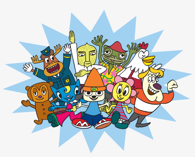 Parappa The Rapper Groupshot - Parappa The Rapper Characters, transparent png