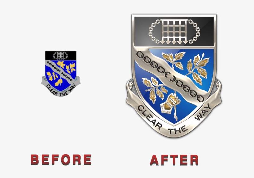 The Distinctive Unit Insignia Consists Of A Silver - Battalion, transparent png