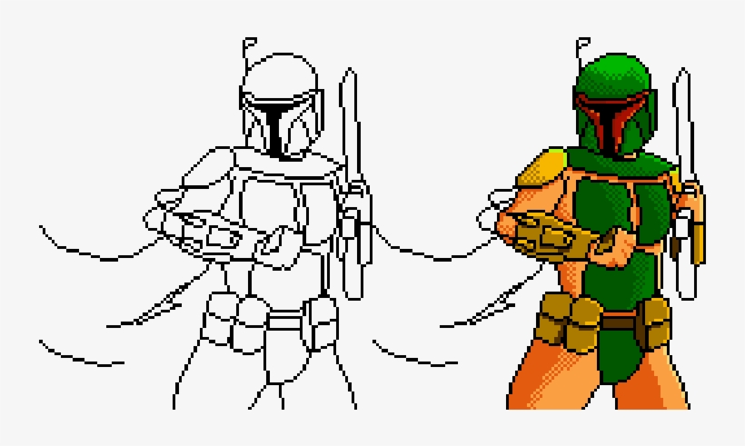 Boba Fett By The Other User - Cartoon, transparent png