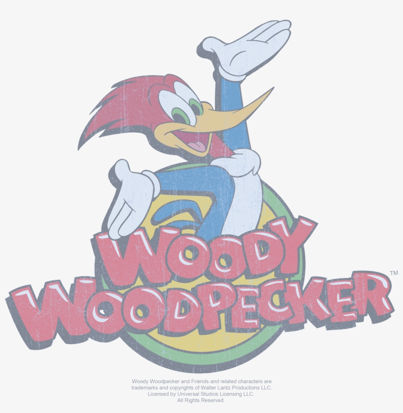Woody Woodpecker Retro Fade Women's T-shirt - Woody Woodpecker, transparent png