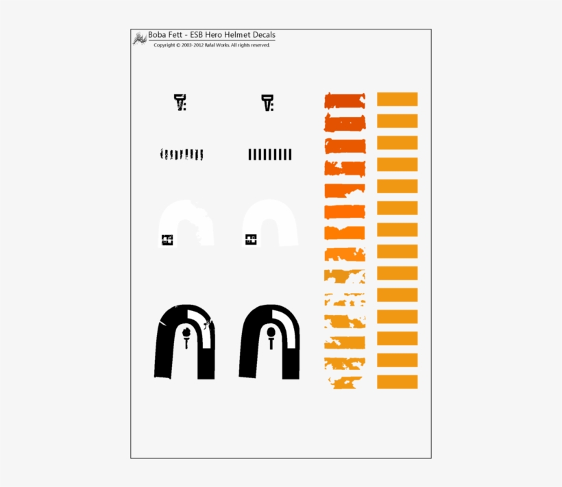 Boba Fett Helmet Markings, transparent png
