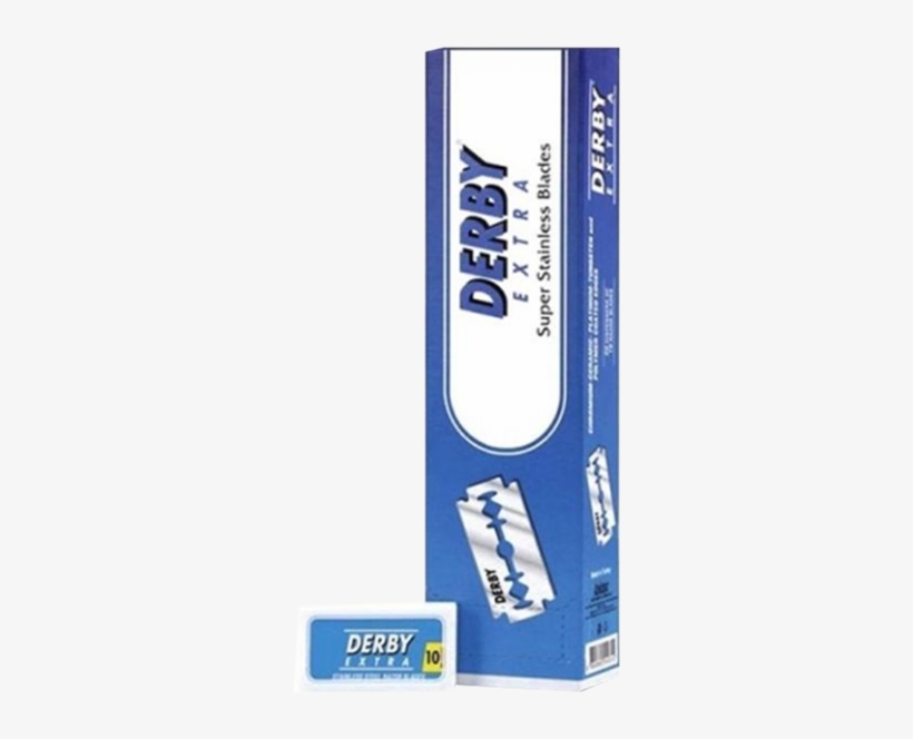40 Derby Extra Blue Double Edge Razor Blades - Derby Extra Double Edge Razor Blades (10 Blades/pack), transparent png