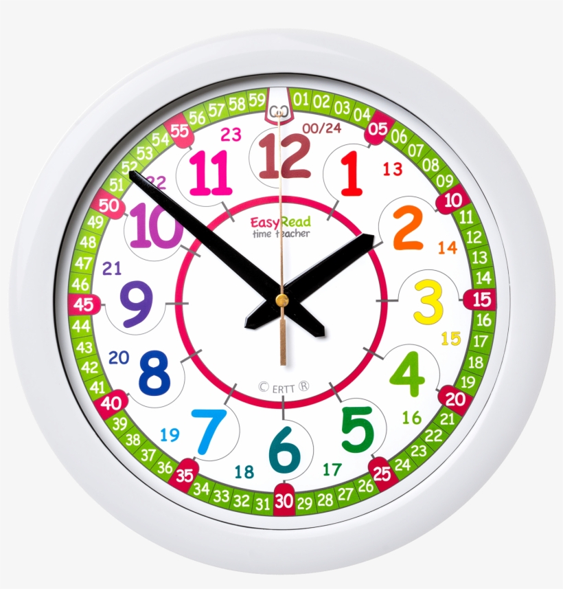 Simple Clock Hands Png Download - Easyread Time Teacher Children's Wall Clock With Simple, transparent png