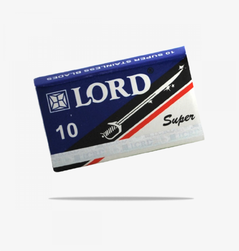 10 Double Edge Razor Blade Lord - Lord Super Stainless Double Edge Blades (10), transparent png