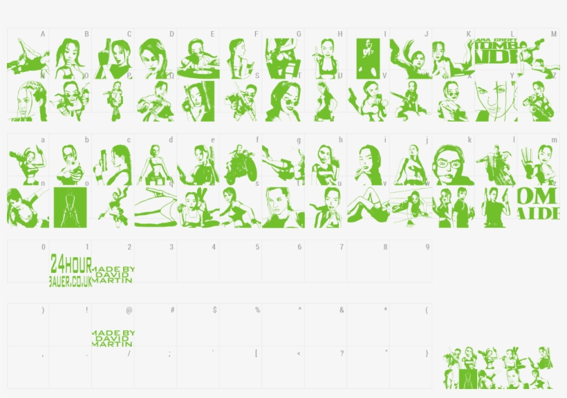 Font Lara Croft Tomb Raider Preview - Lara Croft Tomb Raider, transparent png