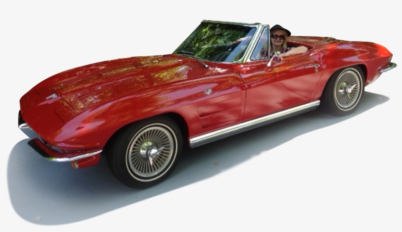 Debra In Corvette, transparent png