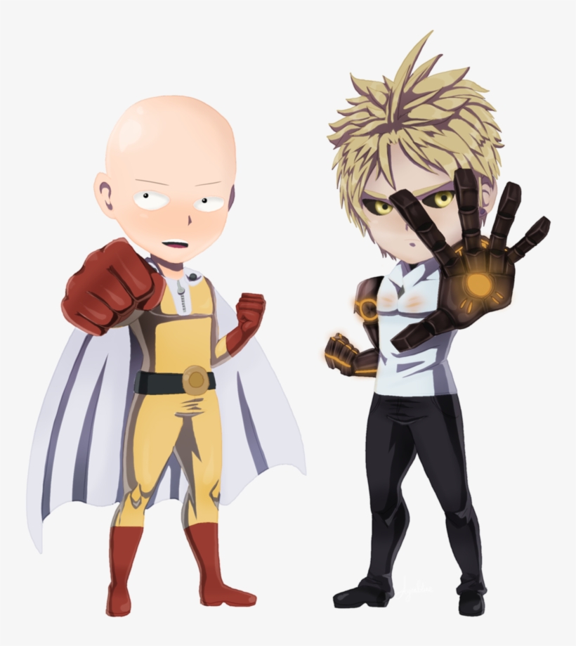 Clipart Free Download And Genos By Jeyrablue On Deviantart - Saitama & Genos Fan Art, transparent png