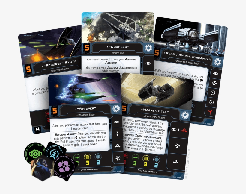 Starting With The Ship With The Lowest Initiative Stat - X Wing Second Edition Cards, transparent png