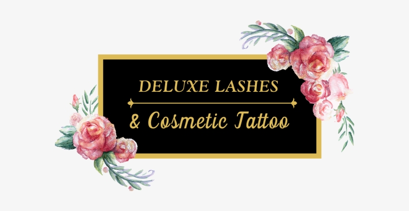 Deluxe Lashes & Cosmetic Tattoo - Goldglitzer U. Brautparty Der Watercolor-blumen-| Karte, transparent png