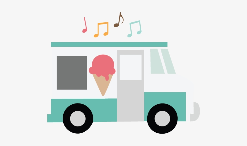 Ice Cream Truck Svg File For Scrapbooking Cardmaking - Ice Cream Truck Clip Art Free, transparent png