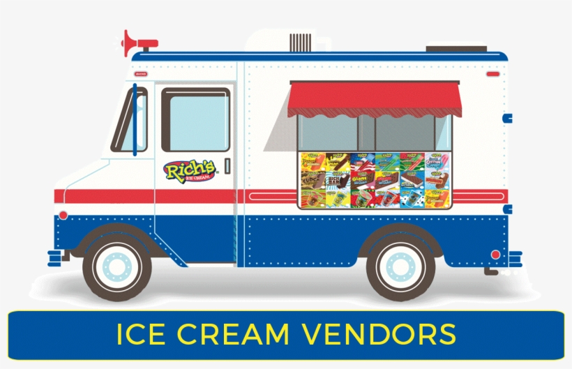 Vendor Products - Rich's Ice Cream Truck, transparent png