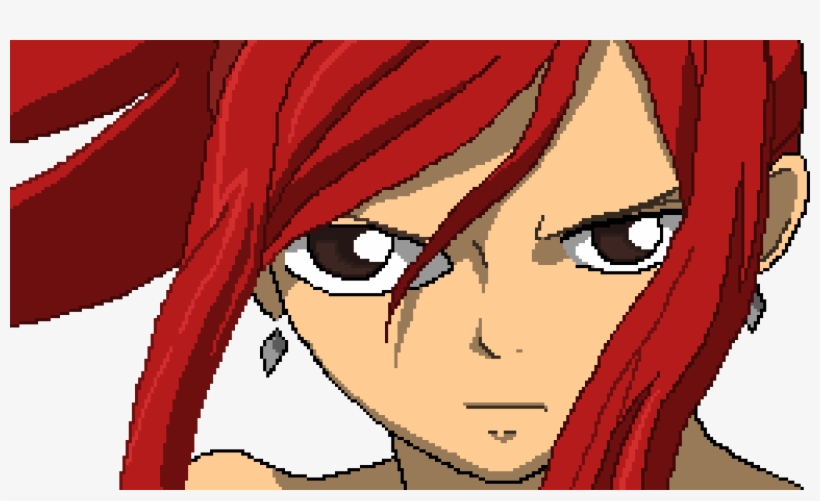 Erza Scarlet - Cartoon, transparent png