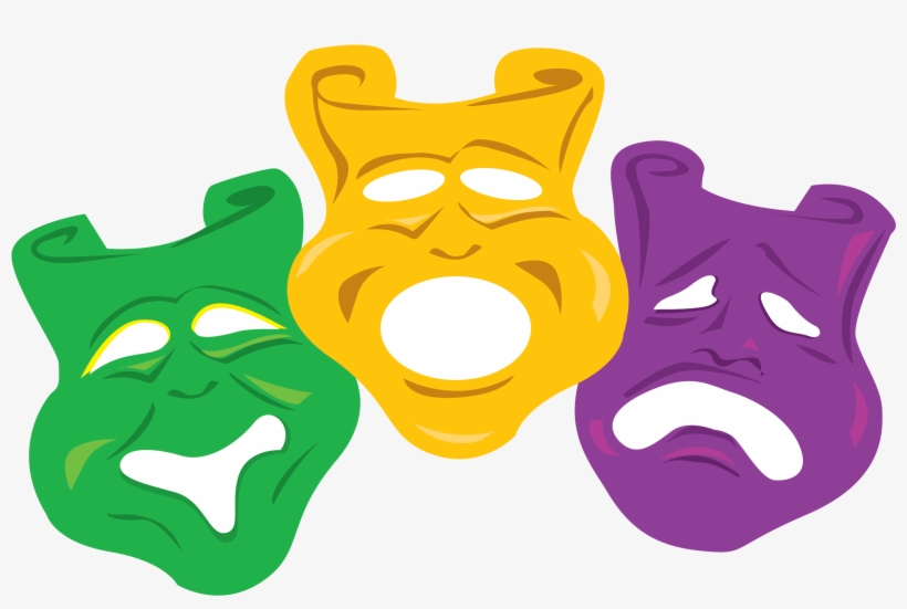 Mardi Gras Colors Mask - New Orleans, transparent png