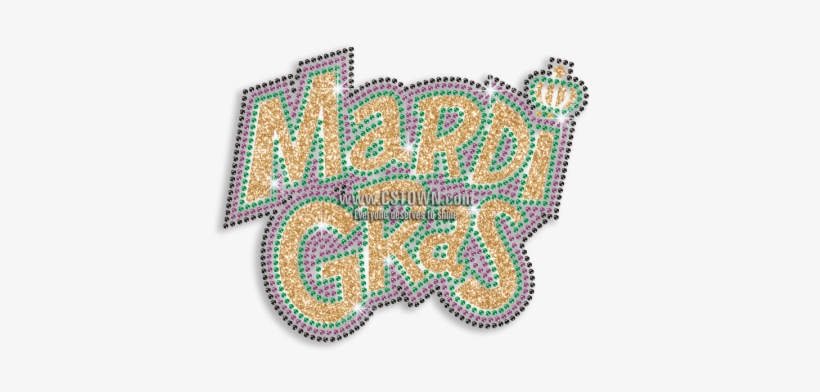 Custom Bling Transfer Design Mardi Gras Mask - Illustration, transparent png