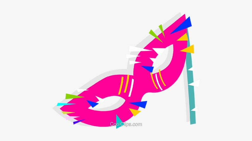 Mardi Gras Mask Royalty Free Vector Clip Art Illustration - Illustration, transparent png