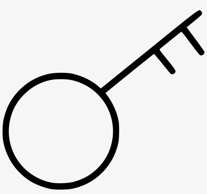 Vintage Room Key - Circle, transparent png