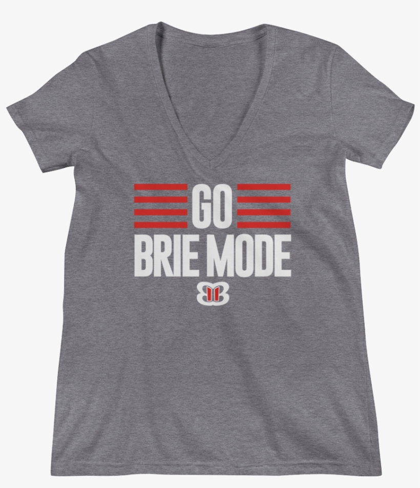 Brie Bella "go Brie Mode" Women's Deep V Neck T Shirt - Go Brie Mode Shirt, transparent png