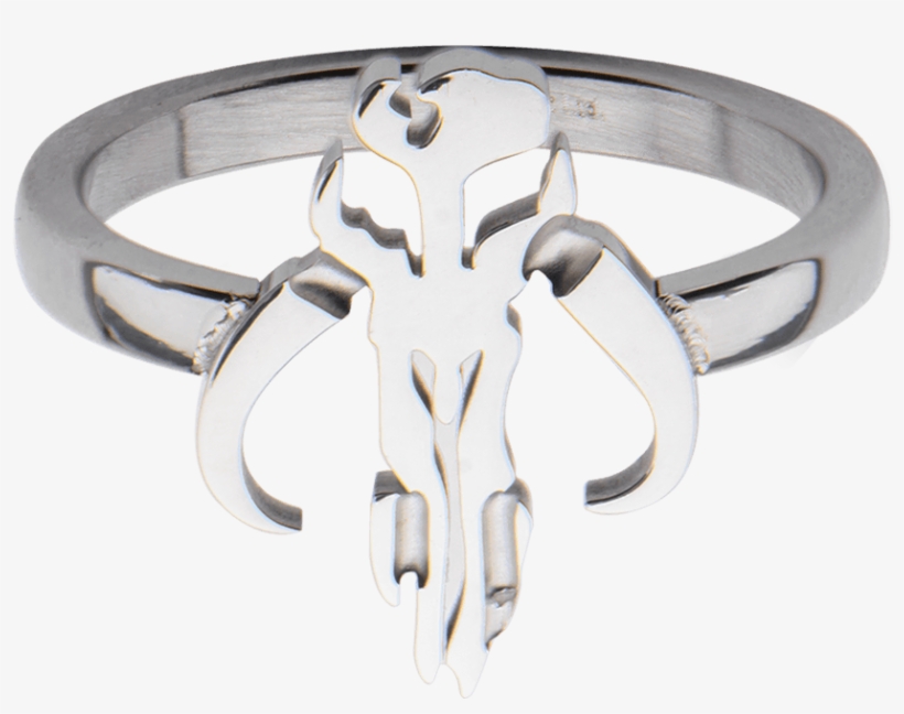 Mandalorian Symbol Cut Out Petite Ring - "mandalorian Symbol Cut Out Petite Ring", transparent png