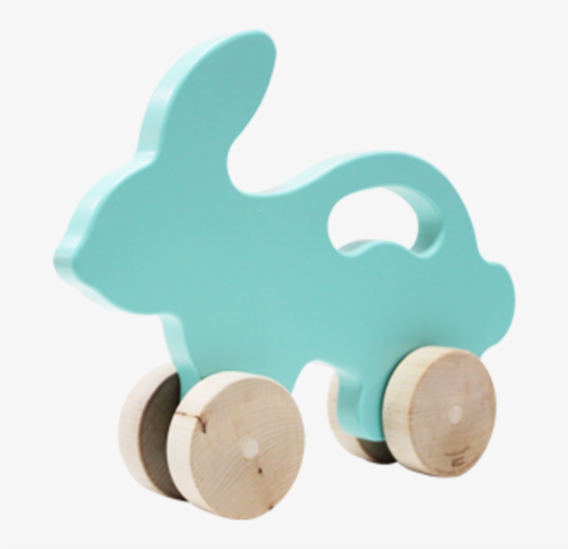 Bright Bunny - Manny And Simon Light Teal Bunny Push Toy, transparent png