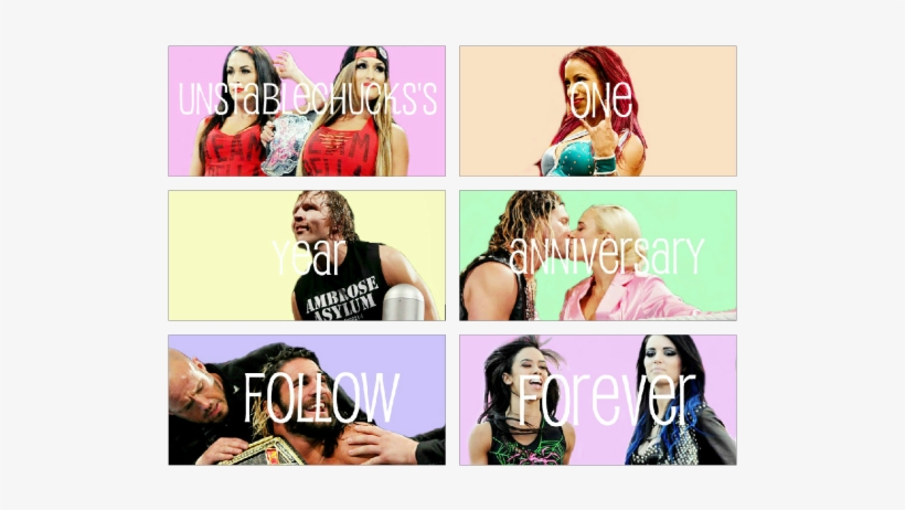 Unstablechucks's One Year Anniversary Follow Forever - Collage, transparent png