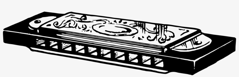 Picture Free Big Image Png - Harmonica Clipart Black And White, transparent png