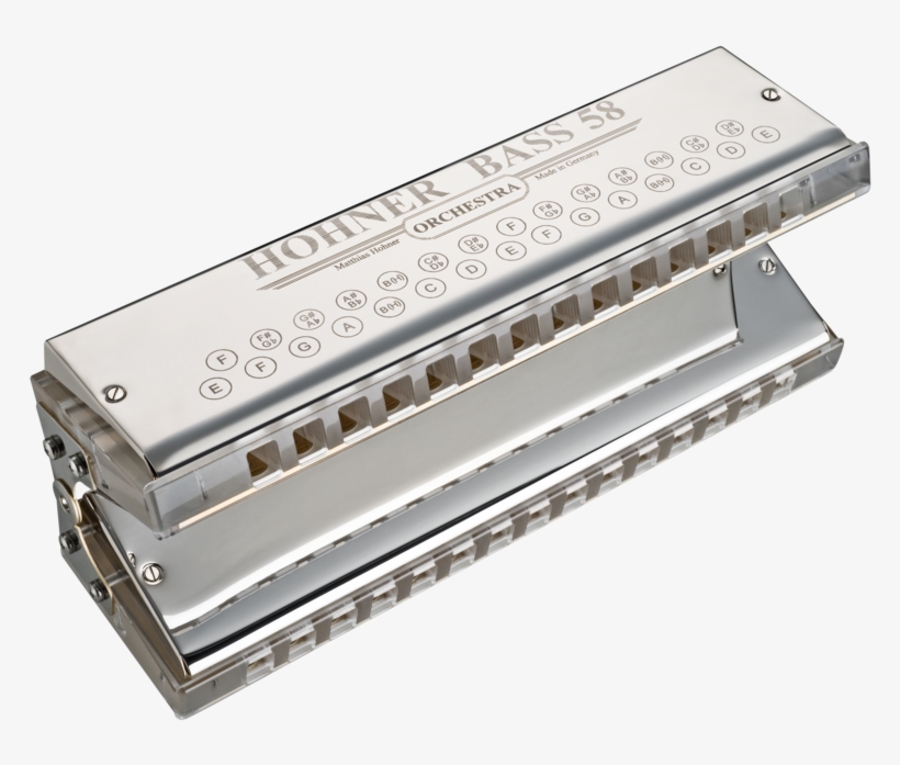 Hohner Orchestral Bass 58 Harmonica - Hohner Bass Harmonica, transparent png