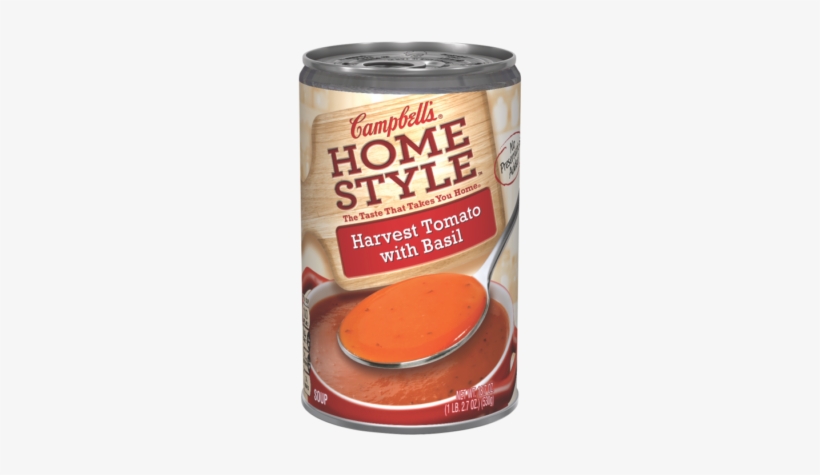 Harvest Tomato With Basil Soup - Campbell's Homestyle Tomato Basil Soup, transparent png