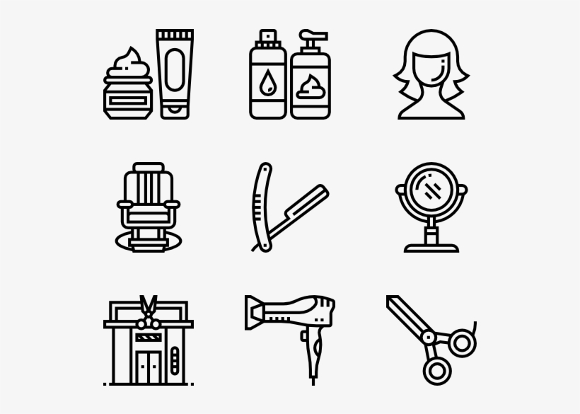 Barber Shop - Pixel Icon, transparent png
